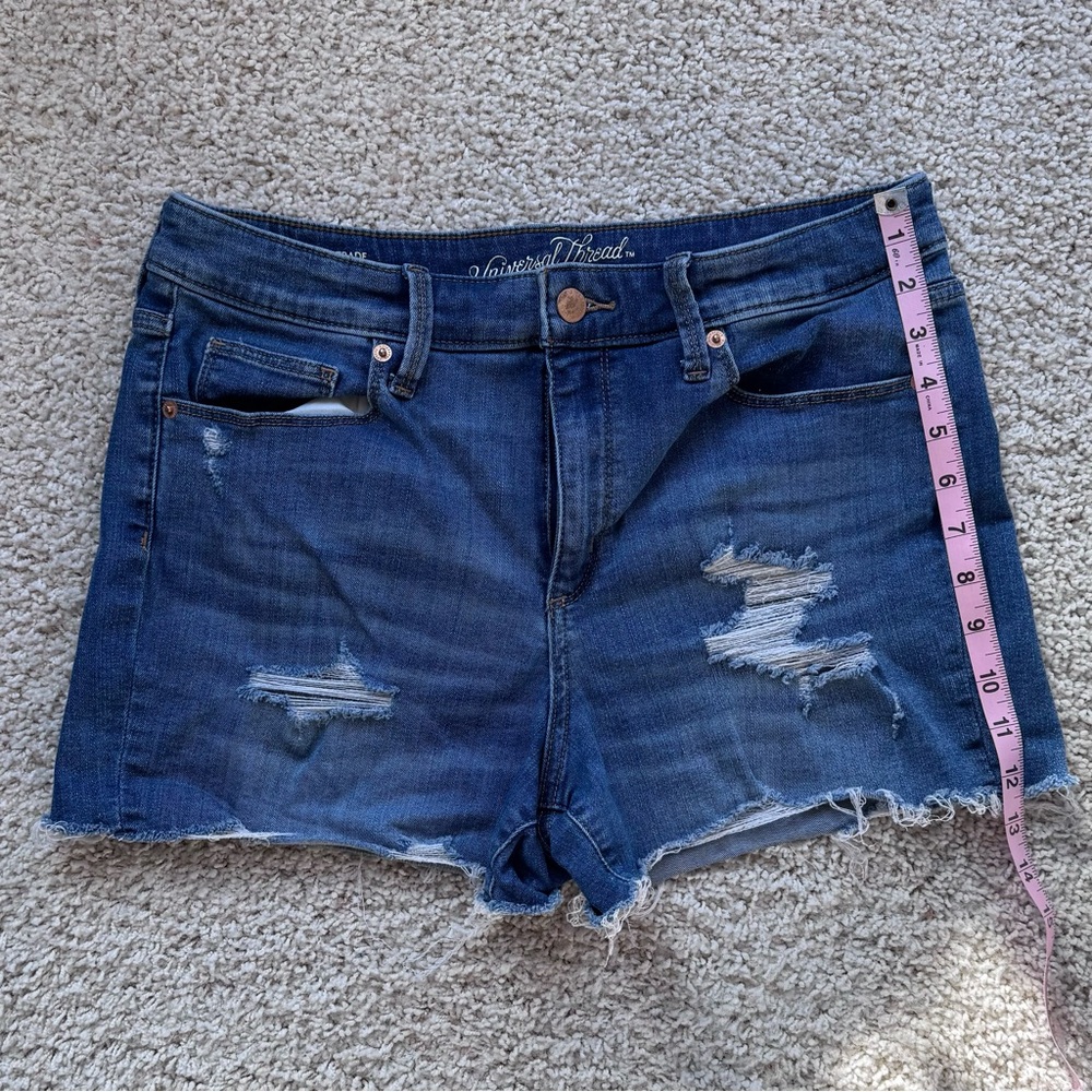 Universal Thread Blue Distressed Jean Shorts